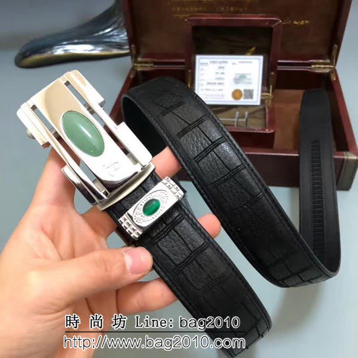 愛馬仕HERMES 印度東陵玉系列 南非野生鹿皮 印度優質東陵玉石鋼扣高端男士皮帶 HHG1826
